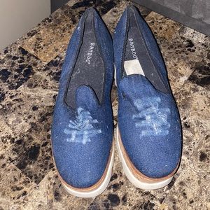 Bamboo Jean wedges